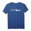 EKG Herzschlag Dachshund Dackel Teckel T-Shirt für Hundebesitzer & Hundeliebhaber – Perfektes Geschenk für Herrchen, Frauchen & Züchter
