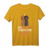 Dackel Mädchen Dachshund Teckel Kinder Frauen T-Shirt - Süßes Hundemotiv für Hundeliebhaberinnen, Mütter & Kinder, Perfekt als Geschenk