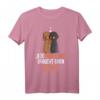 Dackel Mädchen Dachshund Teckel Kinder Frauen T-Shirt - Süßes Hundemotiv für Hundeliebhaberinnen, Mütter & Kinder, Perfekt als Geschenk