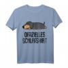 Offizielles Schlafshirt Pyjama mit Dackel Lustiges Geschenk für Damen und Herren - Perfekt für Langschläfer, Morgenmuffel und Nachteulen