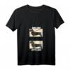 Damen Dackel T-Shirt mit V-Ausschnitt – Lustiges Hundedesign 'Online Offline' für Hundeliebhaber, als Geschenk zum Geburtstag, Weihnachten und mehr