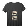Damen Dackel T-Shirt mit V-Ausschnitt – Lustiges Hundedesign 'Online Offline' für Hundeliebhaber, als Geschenk zum Geburtstag, Weihnachten und mehr