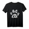 Dalmatiner Hundepfote T-Shirt – Lustiges Geschenk für Hundeliebhaber und Hundebesitzer bei Events, Gassi & Hundeschule