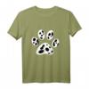 Dalmatiner Hundepfote T-Shirt – Lustiges Geschenk für Hundeliebhaber und Hundebesitzer bei Events, Gassi & Hundeschule