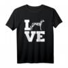 Dalmatiner Liebe T-Shirt mit pinker Silhouette – Perfektes Geschenk für Hundeliebhaber und Dalmatiner-Fans