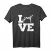 Dalmatiner Liebe T-Shirt mit pinker Silhouette – Perfektes Geschenk für Hundeliebhaber und Dalmatiner-Fans
