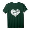 Dalmatiner Herz T-Shirt – Klassisch geschnittenes Hundeliebhaber-Shirt mit Dalmatiner Motiv als Geschenkidee