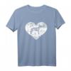 Dalmatiner Herz T-Shirt – Klassisch geschnittenes Hundeliebhaber-Shirt mit Dalmatiner Motiv als Geschenkidee