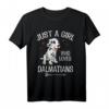 Nur ein Mädchen das Dalmatiner liebt - Hunde T-Shirt für Hundeliebhaber & Dalmatiner-Fans