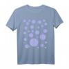 Polka Dot Hellviolette Blase Dalmatiner Punkte T-Shirt – Abstraktes, modisches Design für Hundeliebhaber und Trendsetter