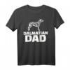 Dalmatiner Papa T-Shirt für Hundeliebhaber - Klassisch geschnitten, doppelt genähter Saum, perfektes Geschenk für Hundeväter