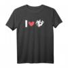 Dalmatiner - I Love Dalmatiner T-Shirt für Hundeliebhaber | Lustiges Geschenk zu Weihnachten & Geburtstagsgeschenk