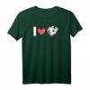 Dalmatiner - I Love Dalmatiner T-Shirt für Hundeliebhaber | Lustiges Geschenk zu Weihnachten & Geburtstagsgeschenk