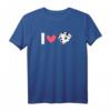 Dalmatiner - I Love Dalmatiner T-Shirt für Hundeliebhaber | Lustiges Geschenk zu Weihnachten & Geburtstagsgeschenk