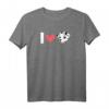 Dalmatiner - I Love Dalmatiner T-Shirt für Hundeliebhaber | Lustiges Geschenk zu Weihnachten & Geburtstagsgeschenk