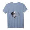 Dalmatiner Hund T-Shirt Damen - Freund, Partner & Hund Motiv mit V-Ausschnitt, perfektes Geschenk für Hundeliebhaber