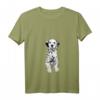 Süßer Dalmatiner Hund Damen T-Shirt mit V-Ausschnitt – Perfekte Geschenkidee für Hundeliebhaber und Welpenbesitzer zu Geburtstag & Weihnachten