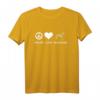 Peace, Love, Dalmatiner T-Shirt – Klassisches Hundemotiv für Hunde- und Dalmatinerliebhaber als Geschenk