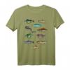 Fischarten Fische Fischer Angelzubehör T-Shirt – Lustiges Angler Design für Fischer und Fischliebhaber als Geschenkidee