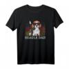 Best Beagle Dad Ever Vintage Deutsche Flagge Hundepapa T-Shirt - Lustiges Geschenk für Hundeliebhaber, Väter & Hundebesitzer zum Geburtstag, Weihnachten & Vatertag