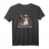 Best Beagle Dad Ever Vintage Deutsche Flagge Hundepapa T-Shirt - Lustiges Geschenk für Hundeliebhaber, Väter & Hundebesitzer zum Geburtstag, Weihnachten & Vatertag