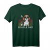 Best Beagle Dad Ever Vintage Deutsche Flagge Hundepapa T-Shirt - Lustiges Geschenk für Hundeliebhaber, Väter & Hundebesitzer zum Geburtstag, Weihnachten & Vatertag