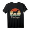 Deutscher Pinscher Vintage Retro Style Hunde T-Shirt – Klassisch geschnitten, doppelt genähter Saum, ideal für Hundeliebhaber im Retro-Look