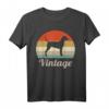 Deutscher Pinscher Vintage Retro Style Hunde T-Shirt – Klassisch geschnitten, doppelt genähter Saum, ideal für Hundeliebhaber im Retro-Look