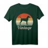 Deutscher Pinscher Vintage Retro Style Hunde T-Shirt – Klassisch geschnitten, doppelt genähter Saum, ideal für Hundeliebhaber im Retro-Look
