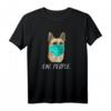 SCHÄFERHUND mit Gesichtsmaske Mundschutz Hund T-Shirt – Lustiges Design für Hundeliebhaber, Hundemütter & Hundezüchter, perfekt als Weihnachts- oder Geburtstagsgeschenk