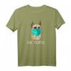 SCHÄFERHUND mit Gesichtsmaske Mundschutz Hund T-Shirt – Lustiges Design für Hundeliebhaber, Hundemütter & Hundezüchter, perfekt als Weihnachts- oder Geburtstagsgeschenk