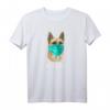 SCHÄFERHUND mit Gesichtsmaske Mundschutz Hund T-Shirt – Lustiges Design für Hundeliebhaber, Hundemütter & Hundezüchter, perfekt als Weihnachts- oder Geburtstagsgeschenk