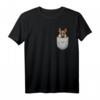 Deutscher Schäferhund Brust-Tasche Pocket T-Shirt für Hundebesitzer & Hundeliebhaber – Perfektes Geschenk für Herrchen, Frauchen & Züchter