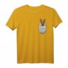 Deutscher Schäferhund Brust-Tasche Pocket T-Shirt für Hundebesitzer & Hundeliebhaber – Perfektes Geschenk für Herrchen, Frauchen & Züchter