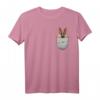 Deutscher Schäferhund Brust-Tasche Pocket T-Shirt für Hundebesitzer & Hundeliebhaber – Perfektes Geschenk für Herrchen, Frauchen & Züchter