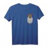 Deutscher Schäferhund Brust-Tasche Pocket T-Shirt für Hundebesitzer & Hundeliebhaber – Perfektes Geschenk für Herrchen, Frauchen & Züchter