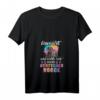Damen Buntes Hundemama T-Shirt mit V-Ausschnitt – Lustiges Dogge Geschenk für Hunde-Liebhaberinnen & Hundemamas