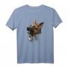 Entzückender Brauner Deutscher Schäferhund-Hundekopf T-Shirt - Klassisch geschnitten, doppelt genähter Saum, perfekt für Tierliebhaber