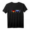 Russisch Deutsch Herzschlag T-Shirt – Patriotisches Design für Russen in Deutschland mit Flaggenmotiv