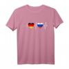Russisch Deutsch Herzschlag T-Shirt – Patriotisches Design für Russen in Deutschland mit Flaggenmotiv
