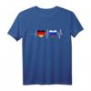Russisch Deutsch Herzschlag T-Shirt – Patriotisches Design für Russen in Deutschland mit Flaggenmotiv