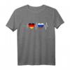 Russisch Deutsch Herzschlag T-Shirt – Patriotisches Design für Russen in Deutschland mit Flaggenmotiv