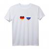 Russisch Deutsch Herzschlag T-Shirt – Patriotisches Design für Russen in Deutschland mit Flaggenmotiv