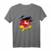Land Niedersachsen Deutsche Fahne und Wappen T-Shirt - Stolzes Heimatdesign für Niedersachsen-Fans