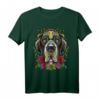 Dogge Sugar Skull T-Shirt mit Day of Dead Motiv – Bunte Hundegrafik, ideales Geschenk für Tierliebhaber, Hunderettung & Oktober/November Urlaub