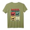 Dackel hören aufs Wort Sitz Platz Komm Bleib Hundehalter T-Shirt – Lustiges Geschenk für Hundebesitzer, Hundeliebhaber & Herrchen