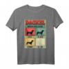 Dackel hören aufs Wort Sitz Platz Komm Bleib Hundehalter T-Shirt – Lustiges Geschenk für Hundebesitzer, Hundeliebhaber & Herrchen