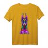 Dobie Dobermann Pop Art Porträt T-Shirt – Perfektes Geschenk für Hundebesitzer, Hundeliebhaber & Züchter
