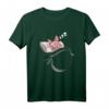 Sphynx Katze Liegt Im Bett Und Schläft Auf Einem Kissen T-Shirt – Perfekt für Katzenliebhaber, Morgenmuffel & Freunde haarloser Katzen