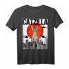 Japanisches Catzilla Devon Rex Katze T-Shirt - Lustiges Vintage Haustier-Design für Katzenliebhaber & Tierfreunde